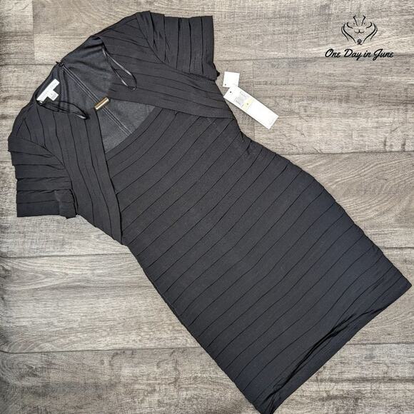 London Times Dresses & Skirts - London Times Short Sleeve Bodycon Mini Dress Size 4